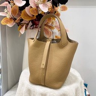 全新Hermes picotin 18 餅乾色 / 金扣 / TC