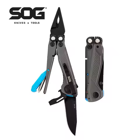 SOG 7 in 1 Flash MT Multi-tool Pliers EDC Tools Folding Knife Portable Pocket Outdoor Self-defense S