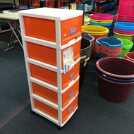 [Shop Malaysia] Drawer 5 Tier Plastic Drawer Multipurpose Container Box Bekas Plastik - Toyogo 802 Series