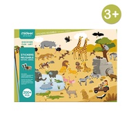 MIDEER Reusable Sticker - Animal (Educational Toys for Kids)