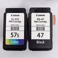 CANON PG-47/CL-57/CL-57S BLACK/COLOR FINE INK CARTRIDGE E400 E460 E480 E410 E470 E3170