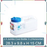 MICTON Lion Star J-3 Jumbo Cool Bottle 3 Litre Horizontal Refrigerator Bottle Water Bottle