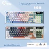 RK RK Royal Kludge RK S98 Light Cloud 98 Key Tri-Mode RGB Wired Bluetooth 2.4G Wireless 3 Modes With