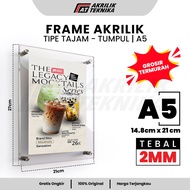 A5 Acrylic Frame Wall Poster Frame/ Acrylic Menu Display/ Wall Decoration