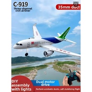 [READY STOCK]REAL EDF 35MM C919 RC Plane 3-Channel  EPP Foam Glider