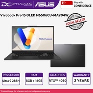 ASUS Vivobook Pro 15 OLED N6506CU-MA904W (U9 285H/8GB + 16GB /1TB/RTX4050/15.6" 3K) 2 YEARS WARRANTY