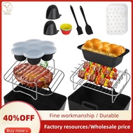 Silicone Air Fryer Liner,Air Fryer Accessories for  Dual AF300UK AF400UK Reusable Dual Air Fryer Rac