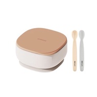 MOYUUM ช้อนซิลิโคน สำหรับทานอาหารเซต 2 ชิ้น (พร้อมเคส) เลือกสีได้