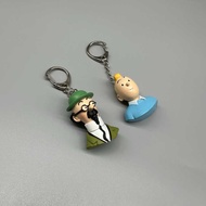 Bulk Tintin Adventure Tintin Professor Half-Length Statue Keychain Pendant Figurine Model
