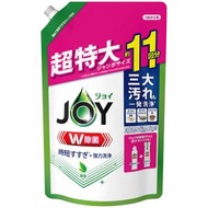 JOY - 綠茶香 W除菌濃縮消臭洗潔精補充裝(綠) 1425ml 包裝隨機出