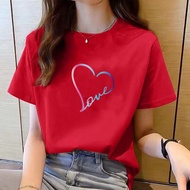 shirt women top short sleeve t shirts women clothes New Korean t shirt for Women t shirt Round NeckS