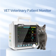 Veterinary patient monitor VET vital signs machine 6 parameters ECG NIBP SPO2 RESP TEMP PR