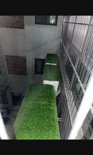 長期有現貨 冷氣機/窗口冷氣機頂隔音墊  隔音草皮 冷氣機噪音 冷氣機滴水聲 冷氣機頂降噪音（每塊約48x48cm )