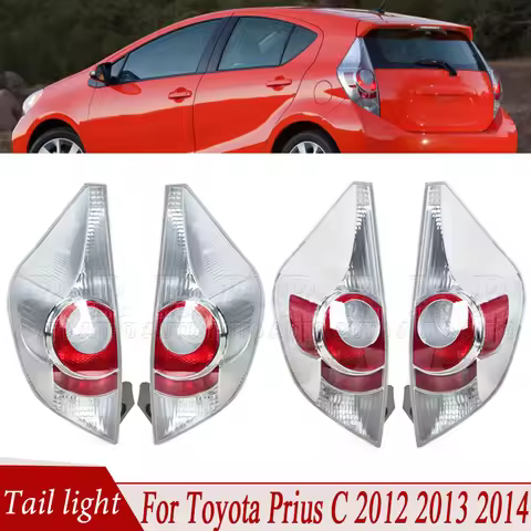 Car Tail Light Assembly For Toyota Prius C Nhp10 Aqua 2012 2013 2014 Rear Taillamp Stop Brake Light 