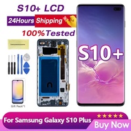 For Samsung S10+ SM-G975F SM-G975U Display Touch Screen Display Digital With Frame Assembly Replacem