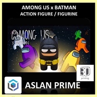 AMONG US GUY BATMAN ACTION FIGURE FIGURA 3D Print Superhero Dark Knight IMPOSTOR IMPOSTER CREWMATE C
