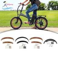 [Whweight] Folding Bike Mudguard Front &amp; Rear Fenders Mud Guard for Bike Riding Outdoor