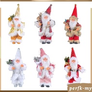 [PerfkMY] Santa Claus Figurine Xmas Party Indoor Outdoor Collectible Birthday New Year Standing Sant