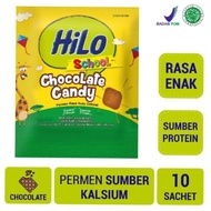 (0_0) HiLo Candy School Chocolate Candy 1 Renceng Permen Coklat 10