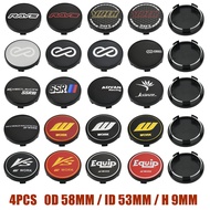 58mm Wheel Center Cap RAYS ADVAN WORK ENKEI SSR Emblem Rim Cap Wheel Cover Hub Caps