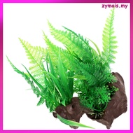🏠 Rumput Akuarium Realistik Hijau Plastik untuk Hiasan Tanaman Akuarium Saiz Meja Kecil
