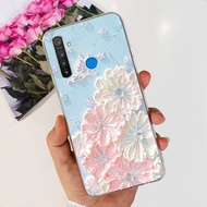 เคส Realme 5 Pro เคส Realme 5i แฟชั่นใหม่ฝาปิดเพ้นท์สีใสสำหรับ Realme 5S 5i Realme5 Pro เคสทีพียูนิ่