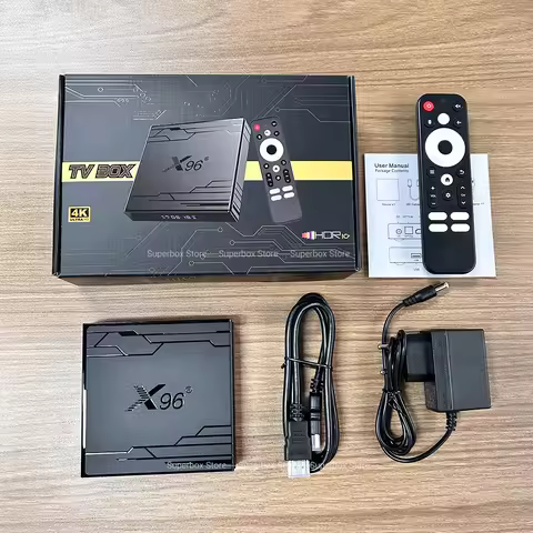 X96 NEX Android 14.0 TV Box Amlogic S905Y5 Support 2.4G/5G WiFi WiFi6 BT5.X 4K AV1 100M LAN X96NEX