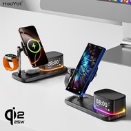 Super Fast QI2.2 25W Magnetic Wireless Charger Station For Galaxy S25/S26 iPhone 17 16 Pro Max iwatc