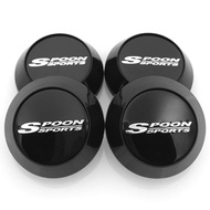 ☑️ CarDIY 4PCS 65mm Spoon Sports Rim Hub Cap Car Wheel Center Cap Dustproof Cover