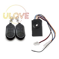 Ebike Alarm System Dual Remote Control 36V 48V 60V 72V Universal