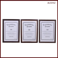 [Blesiya2] A4 Wood Frame For Diploma Certificate Photo Artwork Picture Documents File