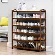 ST/💚Shoe Rack Simple Multi-Layer Household Dust-Proof Shoe Rack Shoe Cabinet Bamboo Head Door Assembly Storage Rack GALP