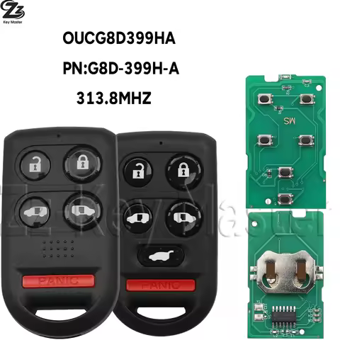 Zz OUCG8D-399H-A 313.8MHZ Keyless Entry Car Remote Control Key For Honda Odyssey EX EXL MPV 2005 200