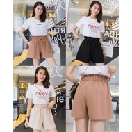 Ladies Bow Hight Waist Shorts For Women Pocket Shorts Summer Wear Women Shorts Women's Fashion