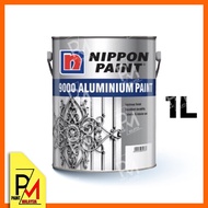 NIPPON Paint 9000 Aluminium Paint 1 Liter Interior Exterior Paint Cat Logam Cat Luaran Dalaman Tahan