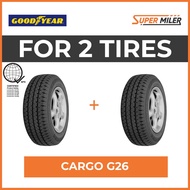 2pcs GOODYEAR 185R14 8P CARGO G26 102/100P Car Tires