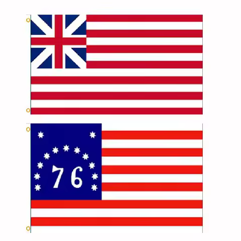 FLAGLINK 90x150 cm American Revolution Bennington 76 Grand Union Flag For Decoration