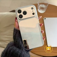 Silver Mirror Phone Case For OPPO Reno 15F 15C 15 Pro Max Mini 14 13 Pro Find X9 X8S X8 Plus Pro Ult