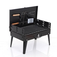 Suitcase-style Stove Portable Barbecue Grill Outdoor BBQ Accessories Iron BBQ Grill Wholesale BBQ Ac