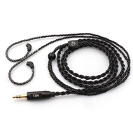 Trn A3 6 Core Upgraded Silver Plated Black Cable 3.5Mm 0.75/0.78Mm 2 Pin Mmcx Earphone Wire for V30/v20/v80/v90/zst/edx/zs6
