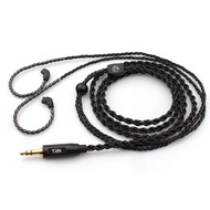 Trn A3 6 Core Upgraded Silver Plated Black Cable 3.5Mm 0.75/0.78Mm 2 Pin Mmcx Earphone Wire for V30/