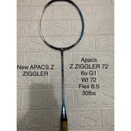 Apacs NEW Z ZIGGLER 72 grip 8u G1 Badminton Racket ORIGINAL