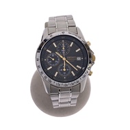 SEIKO mens watches quartz wrist watch Chronograph analogues stainless BLK SLV 7t92-0dw0 Direct from 