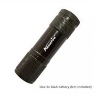 Alonefire 9 LED White Light Lighting Flashlight Aluminium Mini Torch Outdoor Travel Hike Fishing Poc