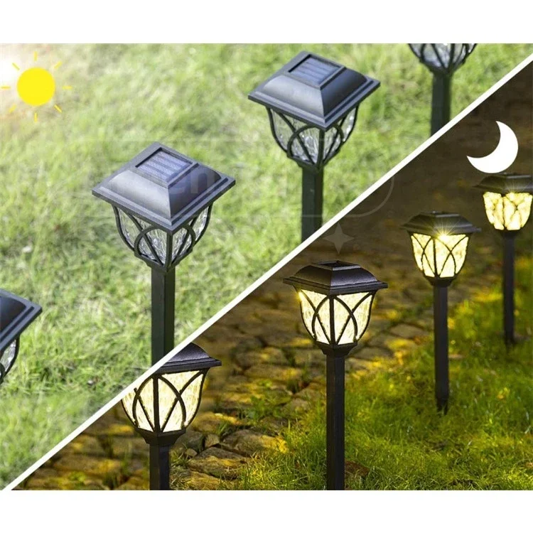 LED IP65 Lampu Solar Outdoor Pathway Lighting Lampu Taman Solar