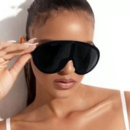 Fashion Europe American Large Frame Integrated Sunglasses For Women Outdoor Cycling Windproof Glasse