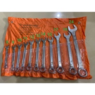 Diamond Wrench 11-piece Spanner Set 8-24mm