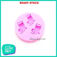 ROSES FLOWER 3 CAVITY SILICONE MOLD