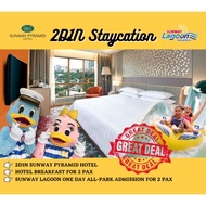 2D1N SUNWAY PYRAMID HOTEL [FREE] ONE DAY ALL-PARK ADMISSION TICKET TO SUNWAY LAGOON FOR 2 PAX