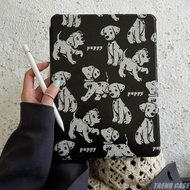For iPad 10th Generation 2022 Cartoon Puppy Case with Pencil Holder 360 Degree Rotation Smart Leather Cover For iPad 9th 8th 7th 10.2 Air 5 4